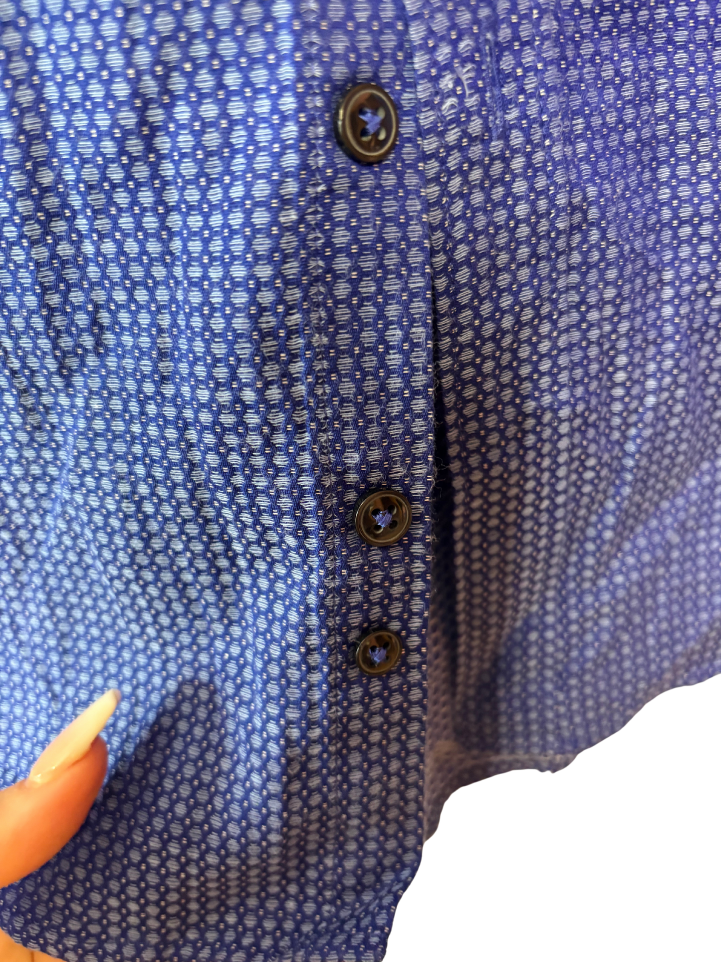 Camisa azul fuerte Zara hombre