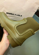 Botas bimba y lola caqui semi-nuevas