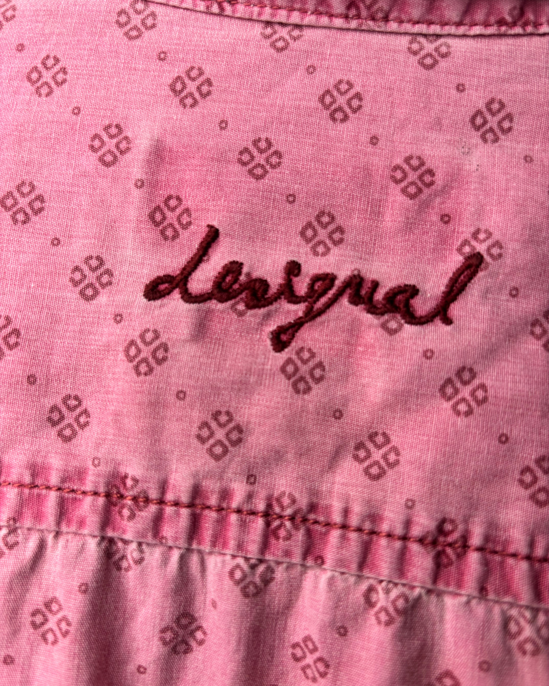 “Camisa Hombre Desigual Rosa Nueva (XL)”