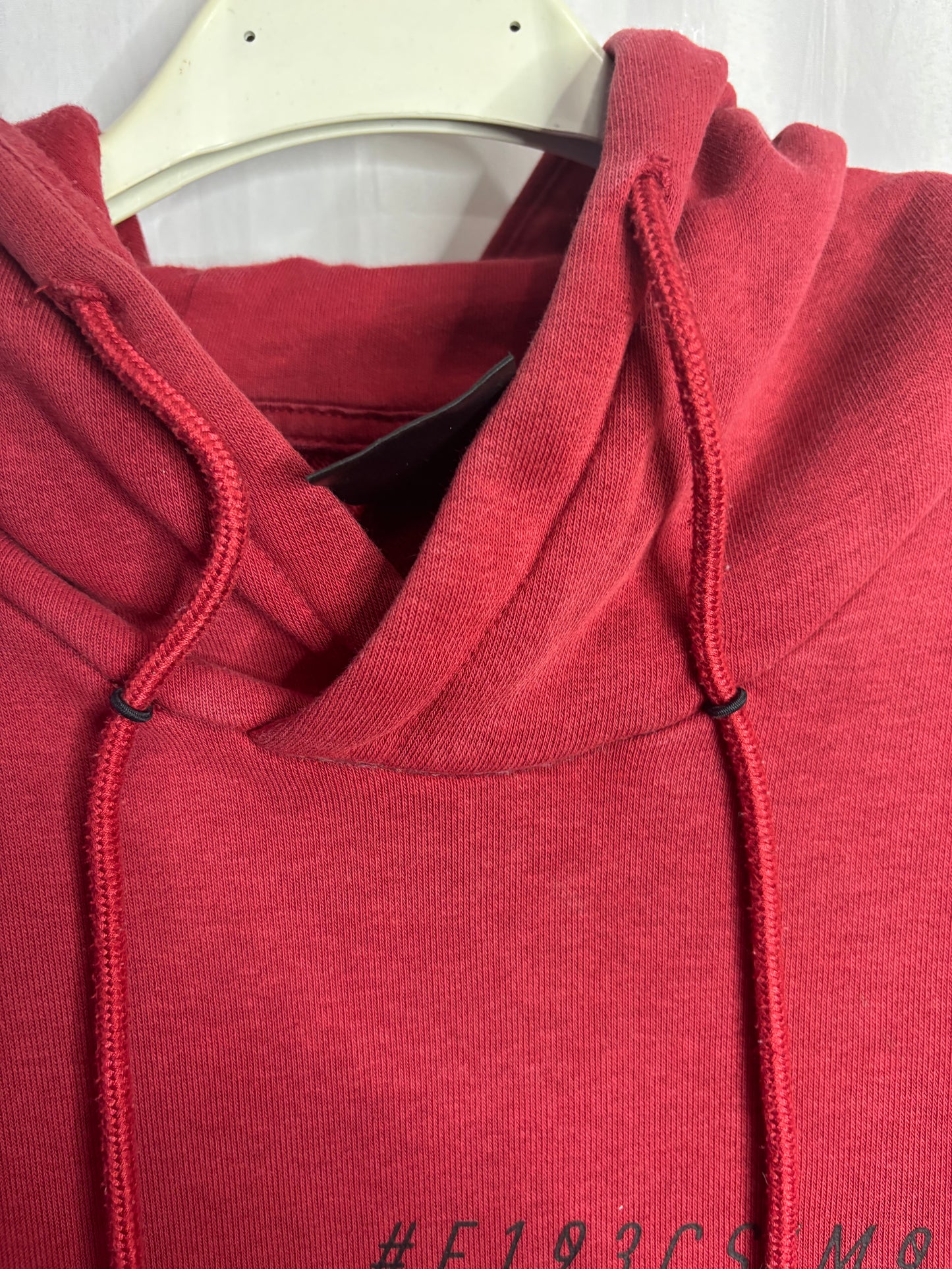 Sudadera roja capucha hombre S