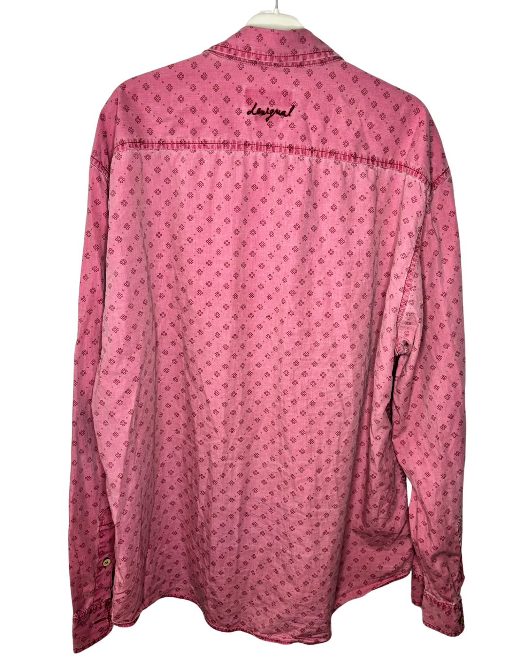 “Camisa Hombre Desigual Rosa Nueva (XL)”