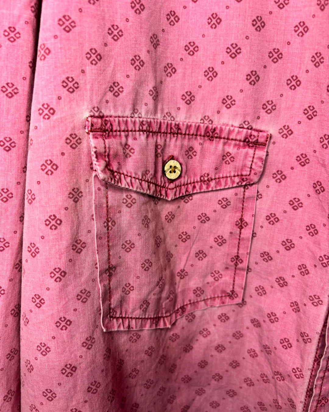 “Camisa Hombre Desigual Rosa Nueva (XL)”