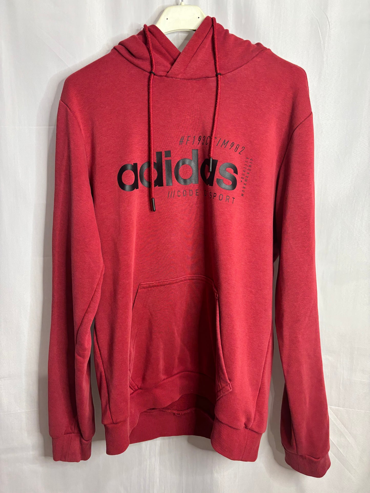 Sudadera roja capucha hombre S